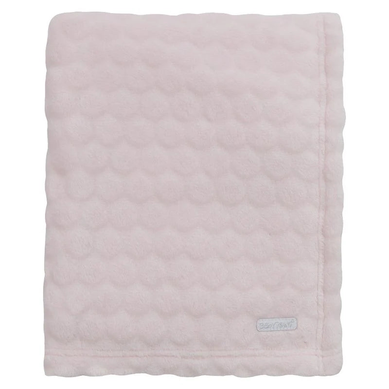 Pink Embossed Circles Blanket