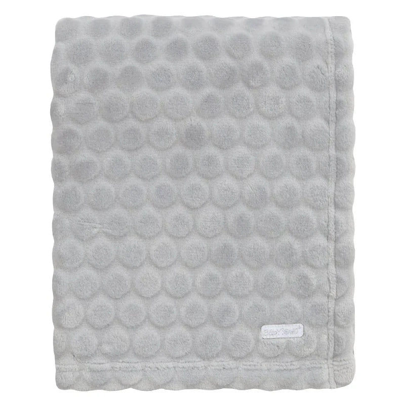Grey Embossed Circles Blanket
