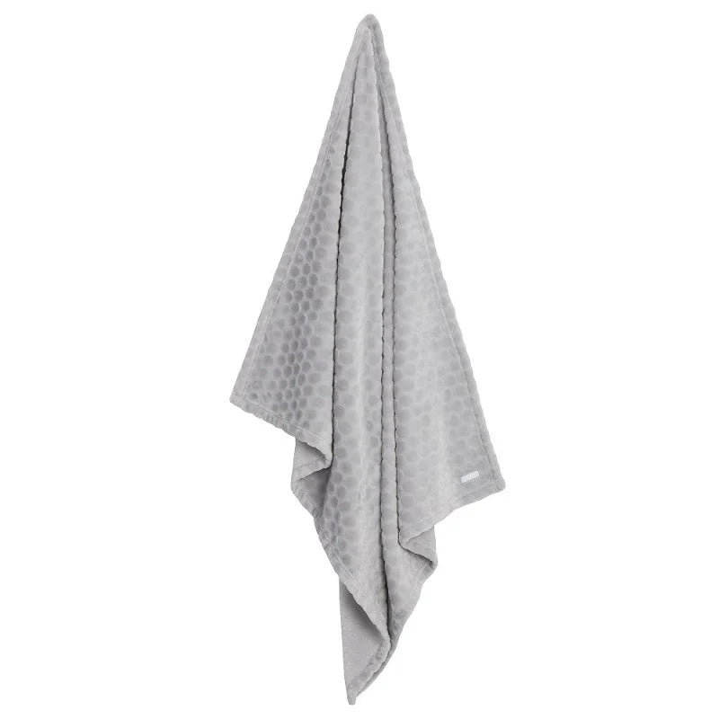 Grey Embossed Circles Blanket