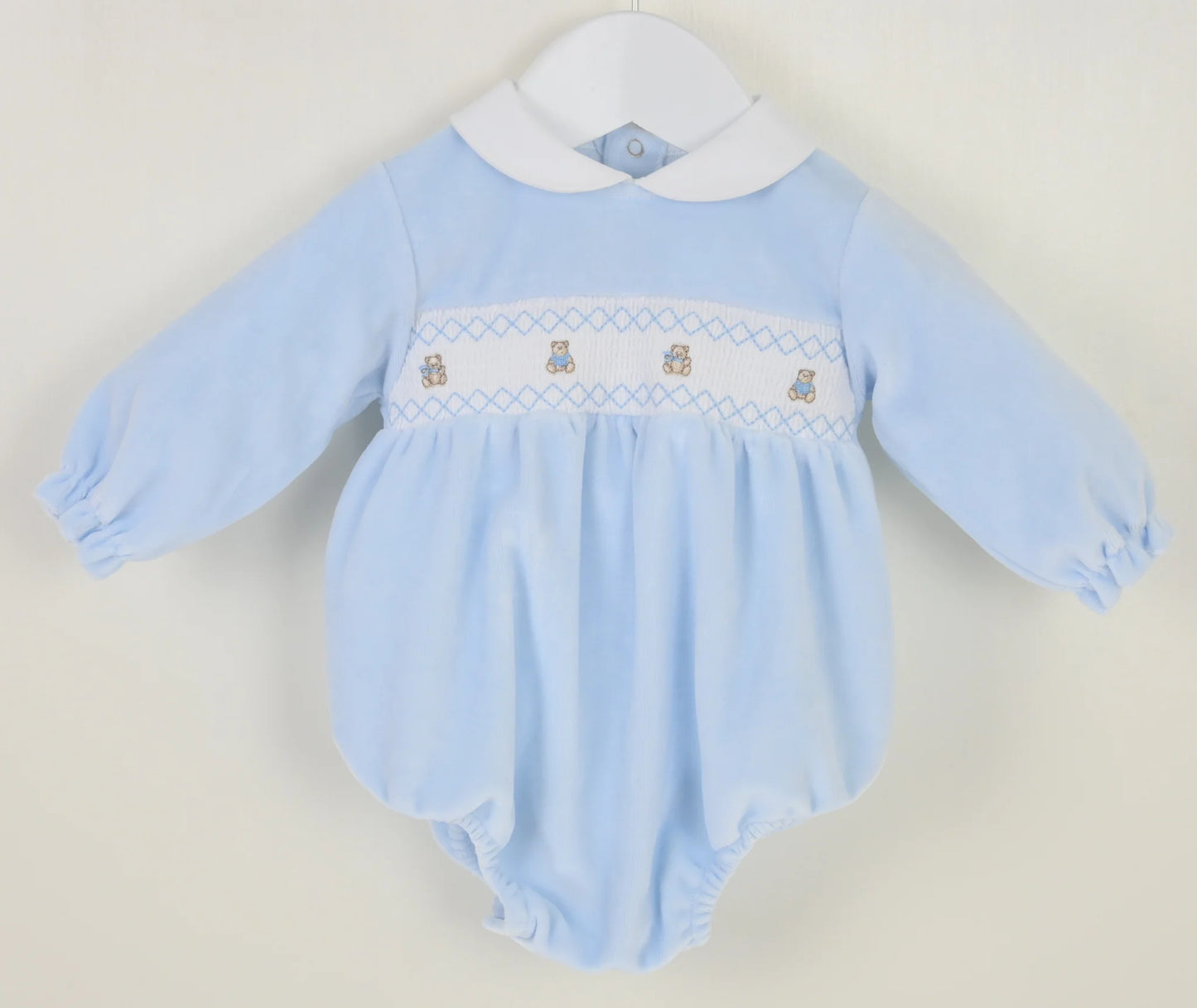 Blue Teddy Romper