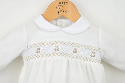 Ivory Teddy Romper
