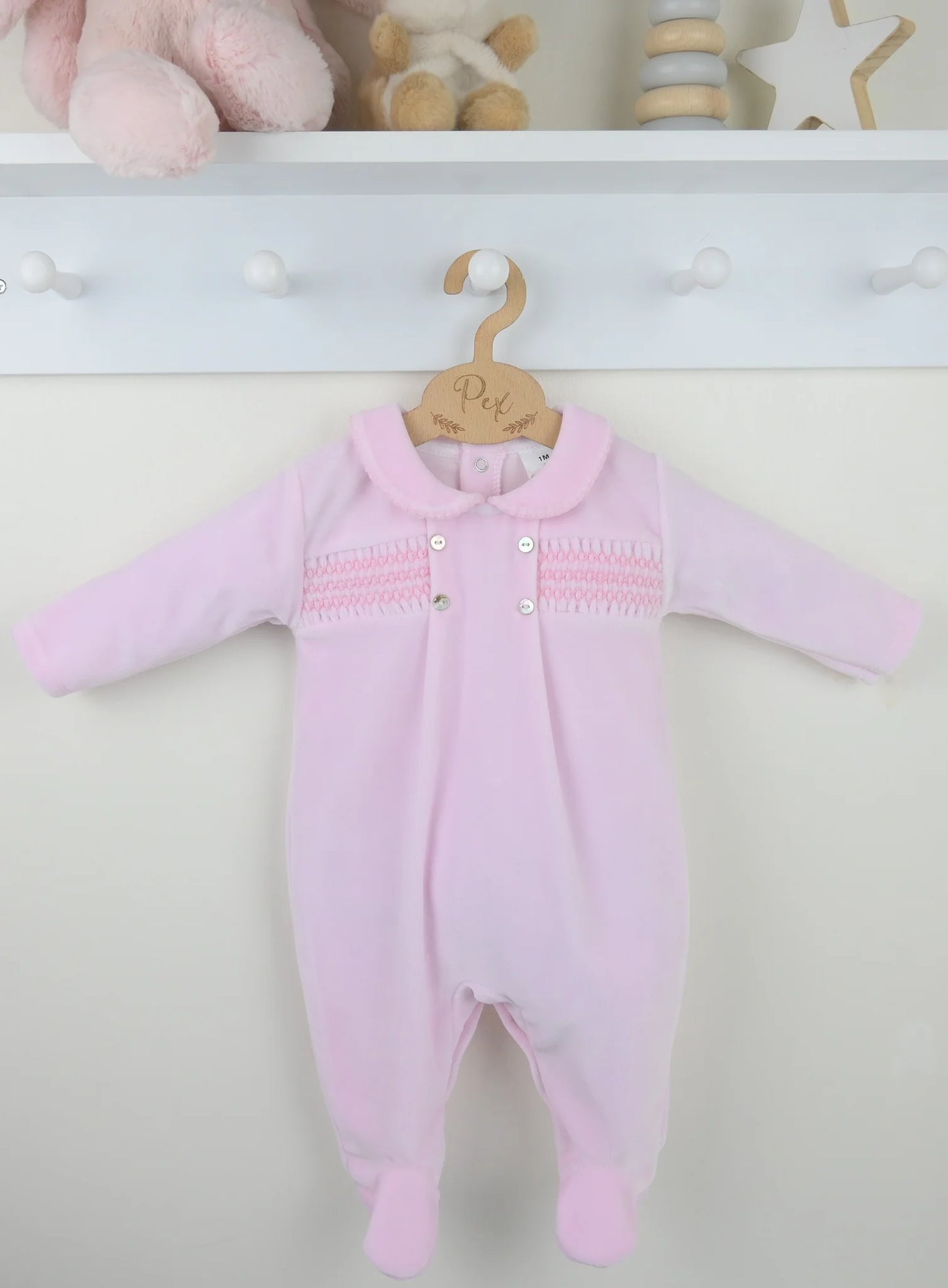 Pink Heirloom Babygrow