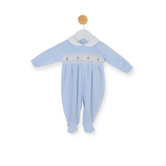 Blue Teddy Babygrow