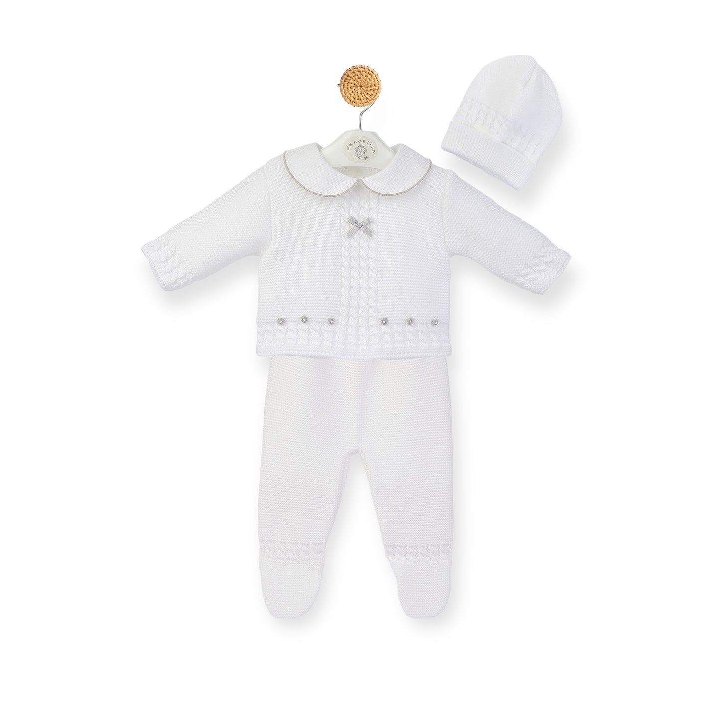 White & Silver Knitted Outfit