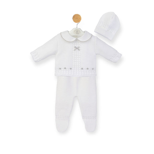 White & Silver Knitted Outfit