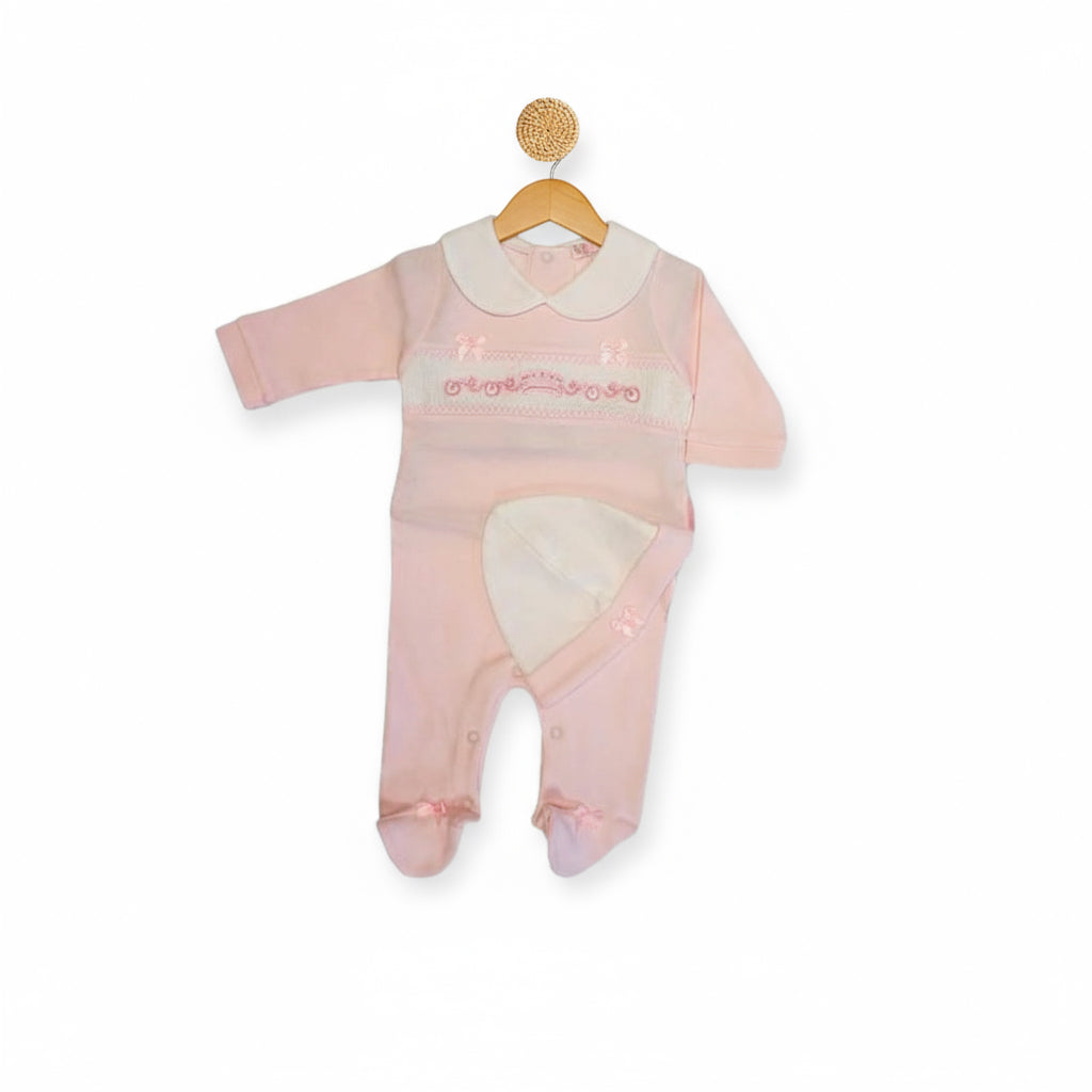 Pink Crown Babygrow