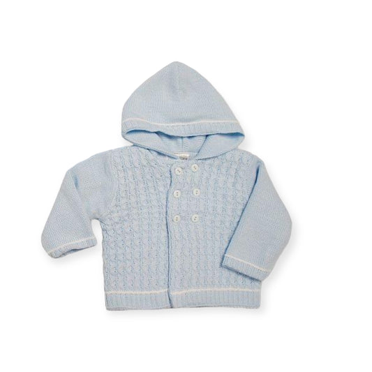 Blue Knitted Coat
