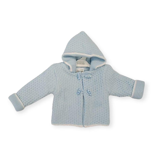 Blue Knitted Duffle Coat