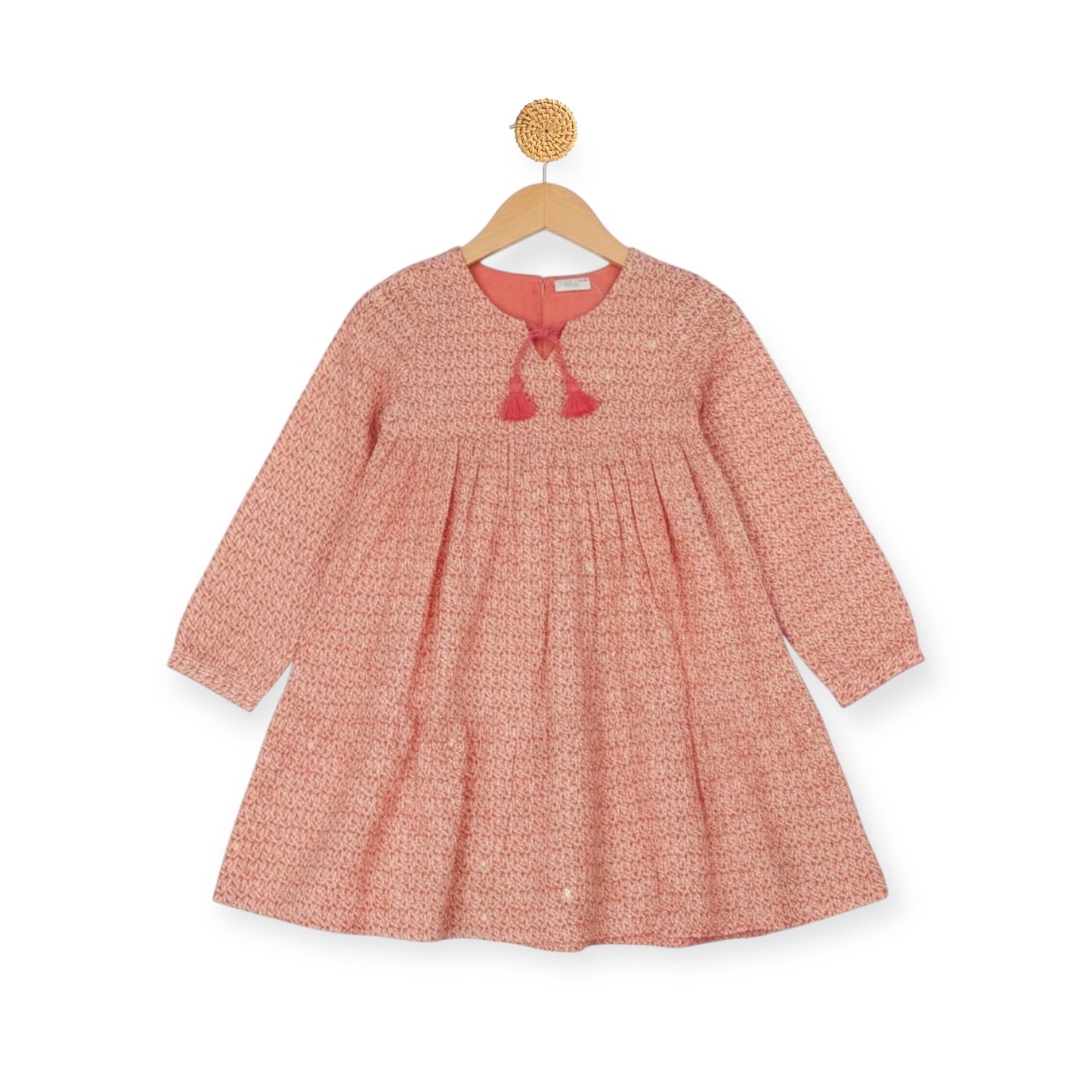 Peach Patterned Dress