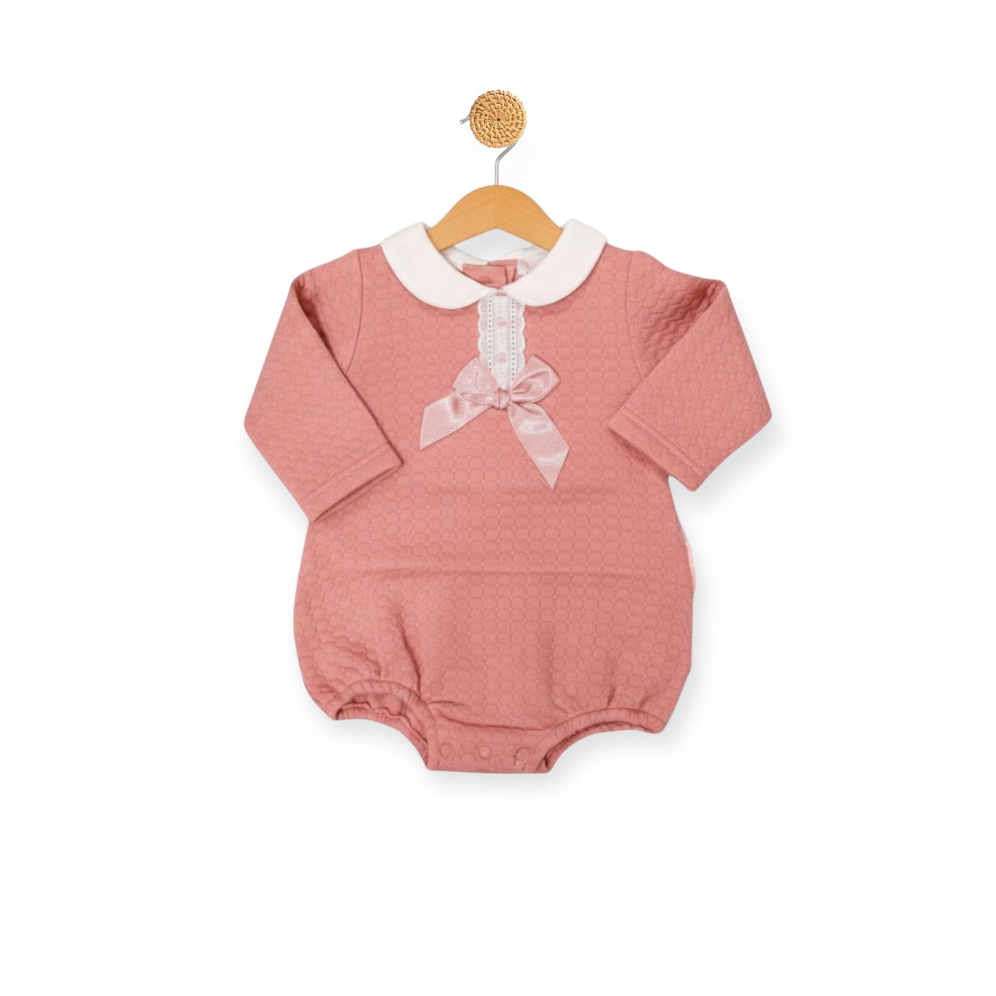 Pink Bow Romper