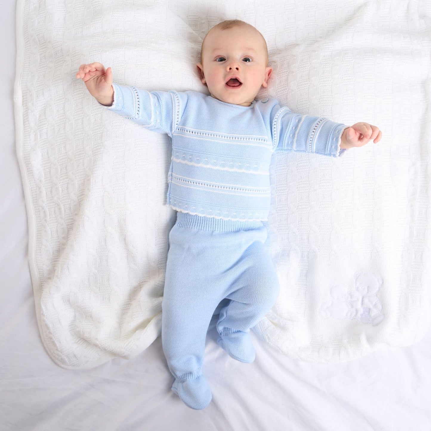 Blue Knitted Outfit