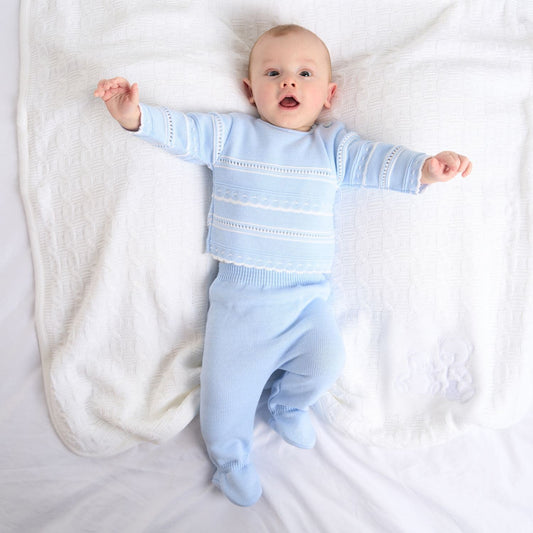 Blue Knitted Outfit