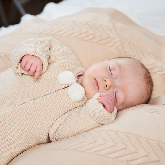 Taupe Pom Knitted Outfit