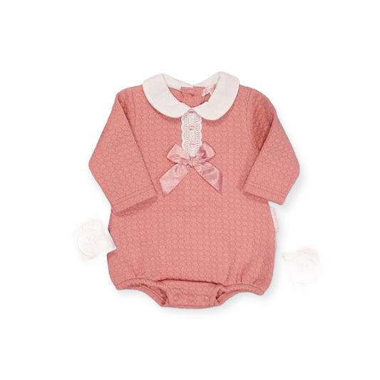 Pink Bow Romper