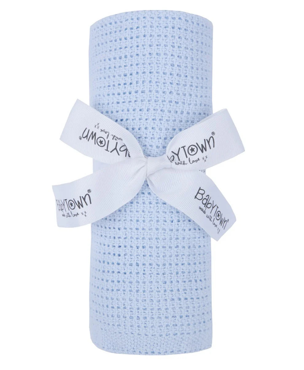 Blue Cellular Blanket