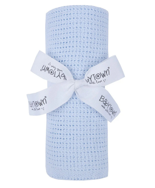 Blue Cellular Blanket