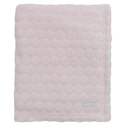Pink Embossed Circles Blanket