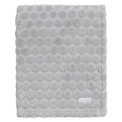 Grey Embossed Circles Blanket