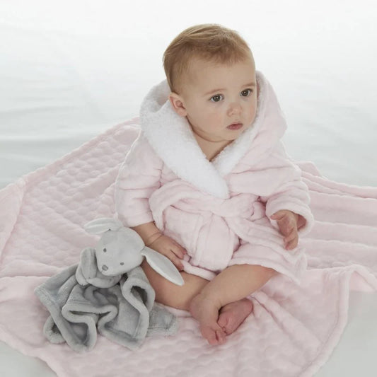 Pink Embossed Circles Blanket