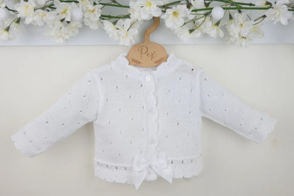 White Miranda Cardigan