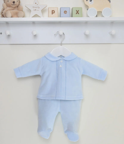 Blue Velour Outfit
