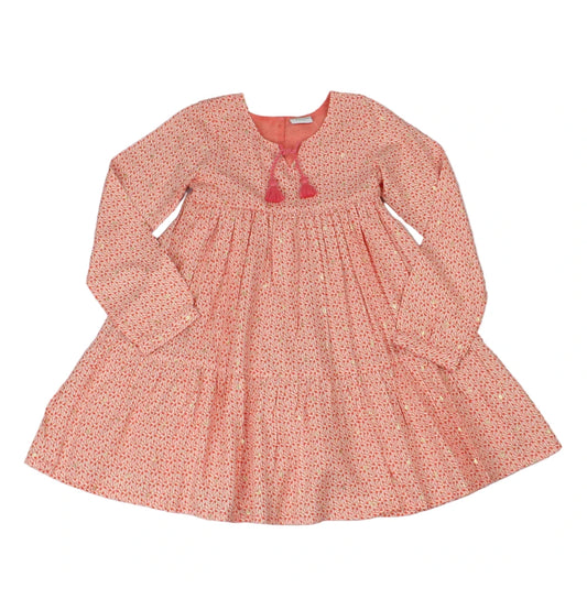 Peach Patterned Dress