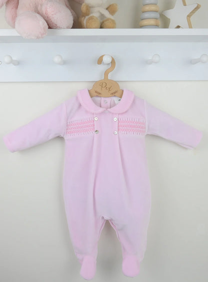 Pink Heirloom Babygrow