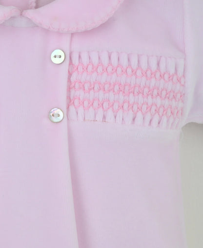 Pink Heirloom Babygrow