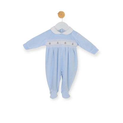 Blue Teddy Babygrow
