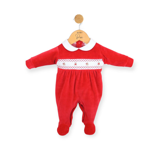 Red Teddy Babygrow