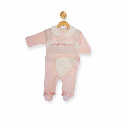 Pink Crown Babygrow