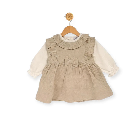Taupe Bow Dress