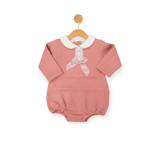 Pink Bow Romper