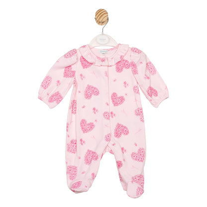 Pink Multi Hearts Babygrow