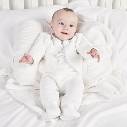 White Pom Knitted Outfit