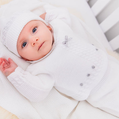 White & Silver Knitted Outfit